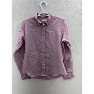 Womens Jason Maxwell Shirt Size 14 Pink Long Sleeve Button Up